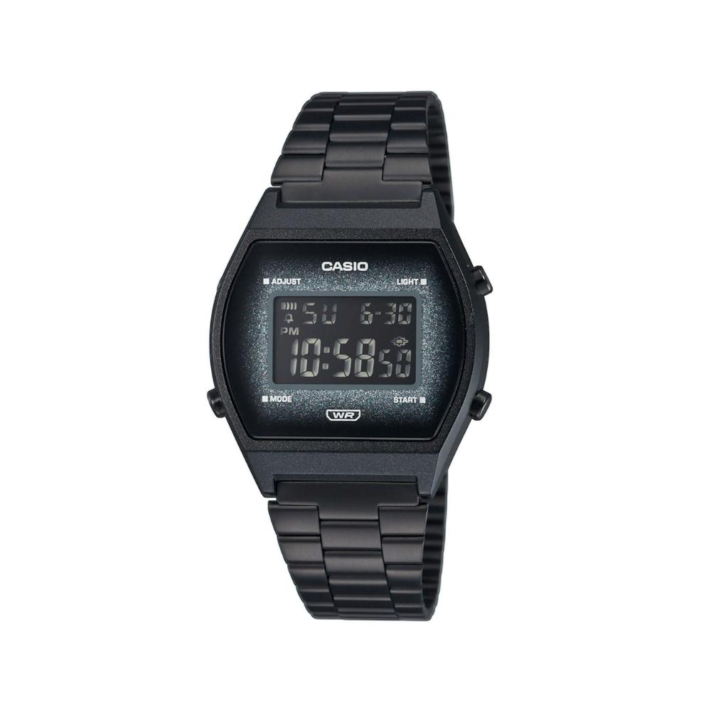 Casio Vintage Edgy Ψηφιακό Ρολόι Μπαταρίας με Μαύρο Μεταλλικό Μπρασελέ (B640WBG-1BEF) (CASB640WBG1BEF)