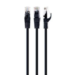 Cablexpert U/UTP Cat.6 Καλώδιο Δικτύου Ethernet 0.25m Μαύρο (PP6U-0.25M/BK) (GEMPP6U-0.25M-BK)