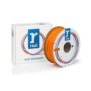 REAL PLA 3D Printer Filament -Fluorescent Orange- spool of 1Kg - 2.85mm (REALPLAFORANGE1000MM3)