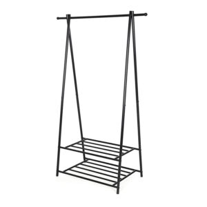 Songmics Μεταλλική Κρεμάστρα Ρούχων Δαπέδου 87.5 x 41 x 155 cm Χρώματος Μαύρο (HSR05B) (SNGHSR05B)